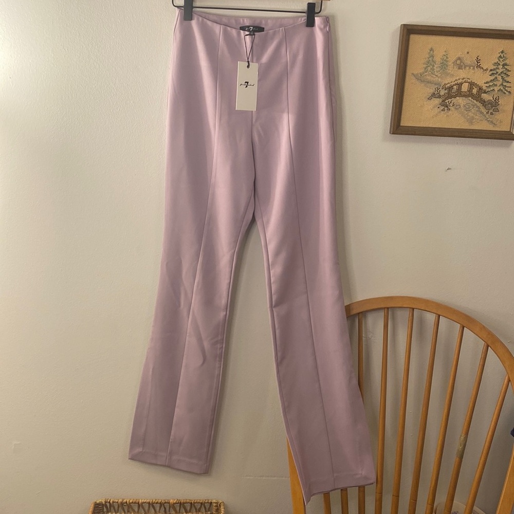 7 For All Mankind Purple Flare Pants